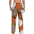 thumbnail image 3 of Sigee Various Pumpkins Print Men's Pajama Pants - Soft Lounge Sleep Bottoms with Elastic Waistband and Pockets-X-Large, 3 of 9