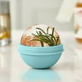 thumbnail image 5 of Ice Ball Maker Whiskey Ice Mold Silicone Ice Cube Tray 2.5 Inches Sphere Ice Mold for Whiskey and Cocktails Blue, 5 of 8