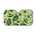 thumbnail image 4 of Uemuo Avocado With Seeds Pattern Accordion Car Windshield Sun Shade, Foldable Reflective Sun Visor for Car, Reflector Windshield Sunshade-, 4 of 7