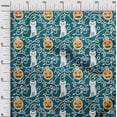 thumbnail image 2 of oneOone Silk Tabby Dark Teal Blue Fabric Halloween Sewing Fabric By The Yards Prints Diy Clothing Sewing Supplies 42 Inches Wide, 2 of 4