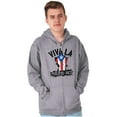 thumbnail image 5 of Viva La Puerto Rico Se Levanta Pride Zip Up Hoodie Men's Women's Brisco Brands S, 5 of 5