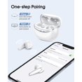 thumbnail image 4 of Audífonos inalámbricos verdaderos, auriculares Bluetooth 5.2 en la oreja, tiempo de reproducción de 32 horas, llamada clara ENC, carga rápida USB-C, control táctil, auriculares inalámbricos deportivos JFHHH pequeña, 4 of 5