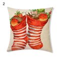 thumbnail image 1 of Funie Cushion Case Super Soft Wear Resistant Linen Xmas Themed Pillowcase Decor for Home, 1 of 8