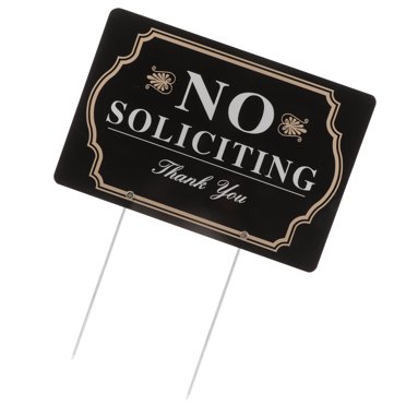 Funny No Trespassing Sign - 'Get The Hell Out Of Here' - 8x12 Durable Aluminum