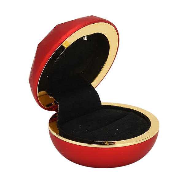 Caja para anillos con luz LED, Caja para anillos con forma redonda Caja para anillos con luz Altamente recomendada