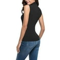 thumbnail image 5 of Jalioing Summer Tops Women's Turtle Neck Sleeveless Fashion Tank Shirts Dressy Casual Slim Tunic Tee Trendy, 5 of 7