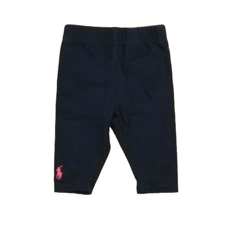 

Pre-owned Ralph Lauren Girls Navy Leggings size: 3 Months