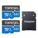 thumbnail image 1 of Tarjeta micro SD TOPESEL 64 GB UHS-I clase 10, paquete de 2, 1 of 7