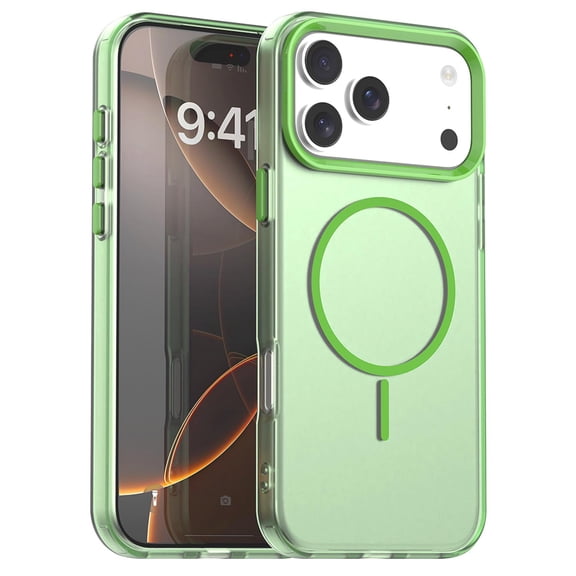 Magnetic for iPhone 14 Pro Max Case, Wireless Charging Support, Military Grade Drop Protection, Non-Yellowing Slim Lightweight Shockproof Phone Case Cover for iPhone 14 Pro Max, Green