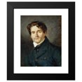thumbnail image 2 of Eugène Delacroix 12x14 Black Modern Framed Museum Art Print Titled - Leon Gigeons (1808 - 1878) (1835), 2 of 5