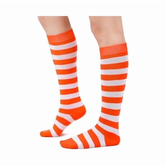 Eryueer Knee High Socks Athletic Running Casual Compression Socks for Women Long Tube Socks with Triple Stripes