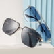 thumbnail image 3 of 17302 Gafas de sol decorativas de metal con doble haz de moda Gafas de sol de moda urbana, 3 of 6