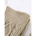 thumbnail image 4 of Gustave Women Thigh High Socks Extra Long Over the Knee Cotton Knit Warm Thick Tall Long Boot Stockings Leg Warmers, Beige, 4 of 6