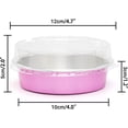 thumbnail image 2 of Mini Ramekins with Lids oz Disposable Aluminum Foil Cake Baking Tins Pans Creme Brulee Tart Pie Tins Silver Small Individual Round Containers Oven for Baking, 2 of 6