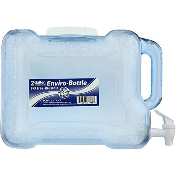New Wave Enviro Eastar Resin Refrigerator Bottle, 2-Gallon Pack Of 1