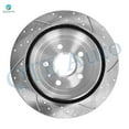 thumbnail image 3 of Rear Drilled Slotted Brake Disc Rotors For 2010-2015 Chevrolet Camaro, 3 of 8
