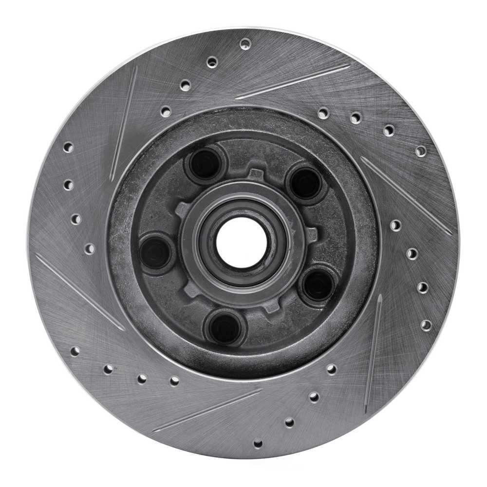 Dynamic Friction Company 631-47005R DFC Brake Rotor - Drilled And Slotted - Silver