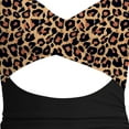 thumbnail image 4 of Mejor Belleza Mujer Traje de Baño de Moda Aumentar el tamaño 2 Piezas Tankini Tops de Bikini y Partes de Abajo Leopard Print L, 4 of 8