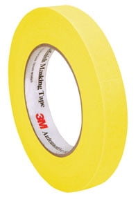 3M 6652 Automotive Yellow Masking Tape 388N, 06652, 18 mm x 55 m MMM-6652