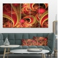 thumbnail image 1 of Pink Symmetrical Fractal Pattern - Floral Canvas Art Print, 1 of 4