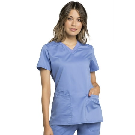 

Cherokee Workwear Revolution Tech Women s Scrubs Top V-Neck WW770AB