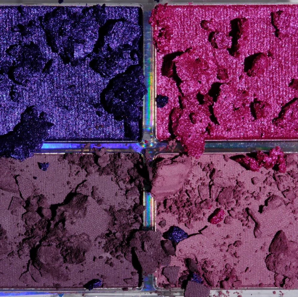 LUNA MAGIC High Pigment Travel Makeup Quad Eye Shadow Palette, Romance, Mini
