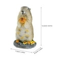 thumbnail image 3 of Adorable Marmot Ornament Micro Landscape Resin Animal Craft Creative Bonsai Decor, 3 of 5