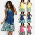 thumbnail image 1 of Femmes Vacances d'Été Casual Robe de Plage Sans Manches Robe Midi, 1 of 5