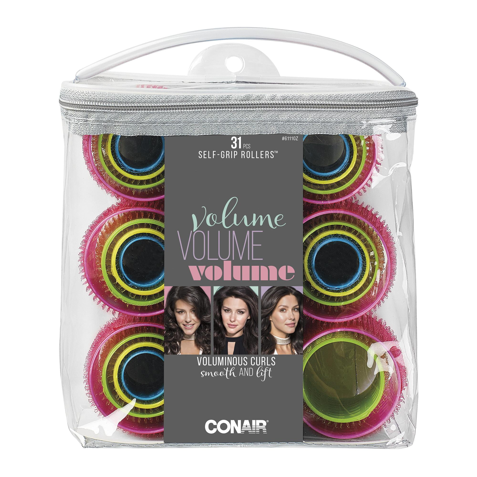 Conair Styling Self Grip Rollers Assorted Sizes 31 Count