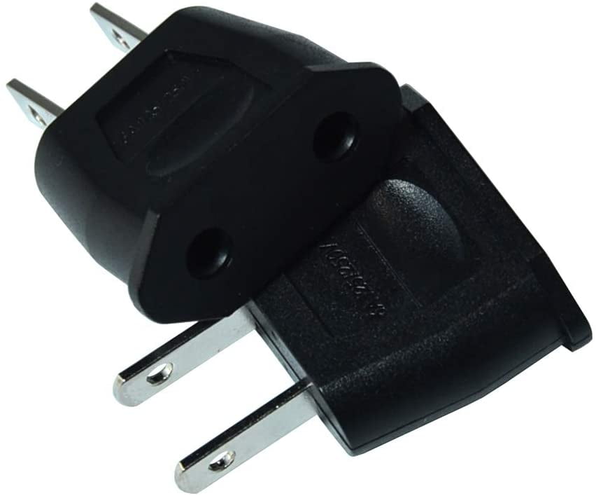 2PCS Euro to US Conversion Plug Adapter American European Travel Adapter Charger 
