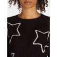 thumbnail image 5 of No Boundaries Whipstitch Sweater, Women's and Women’s Plus, 5 of 5