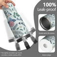 thumbnail image 2 of Floral 30oz Handheld Travel Tumbler with Handle – Double Wall Stainless Steel Insulated Cup, Flip Straw Lid, Leak-Proof & BPA-Free, Durable Hot & Cold Drink Mug,Thanksgiving, Xmas, Spring ,Flower, 2 of 6