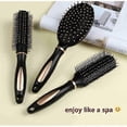 thumbnail image 3 of 3-pack (black) hair brush set - detangling brush, paddle brush, 3 of 5