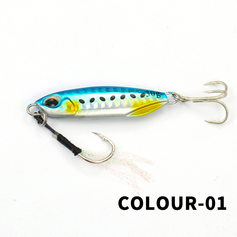 8 Pack Offshore Micro Butterfly Metal Jigs Fishing Lure Long Casting 7-60G
