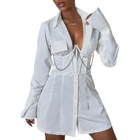 

Women Fashion Chain Waist Corset Ladies Solid Color Boob Tube Shapewear Body Shaper