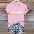 thumbnail image 1 of TaTaai Short Sleeve T Shirt for Women Easter Print Round Neck Casual Loose Fit Soft Stretchy Tee Cute Fashion Top for Spring Holiday Party Daily Casual Wear Gift, 1 of 6