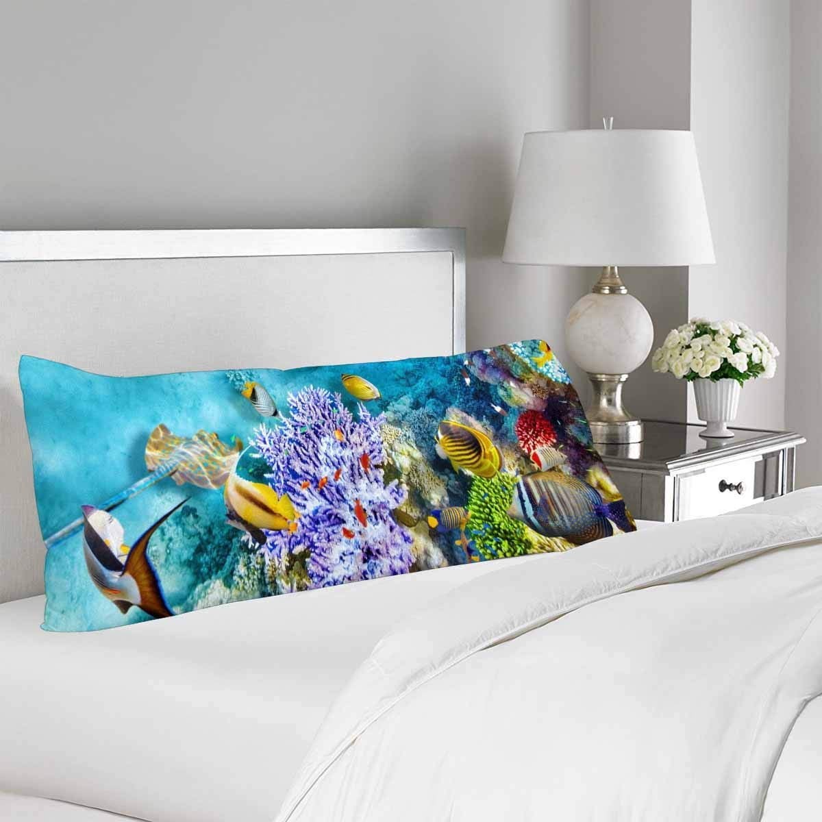 GCKG Wonderful Beautiful Underwater World Corals Tropical Fish Body