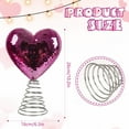 thumbnail image 3 of Easter Savings: Tree Topper Sequin Treetop Glitter Heart Ornament Flash Love Topper Decor 9.06 X 6.69 Inches for Wedding Holiday Metal Ornament Pink, 3 of 7