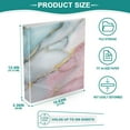 thumbnail image 5 of 3 Ring Binder 1.5 inch Round Rings with Interior Pockets Binders Organizer Office School 2Pack Beautiful Soft Marble Pattern, 5 of 10