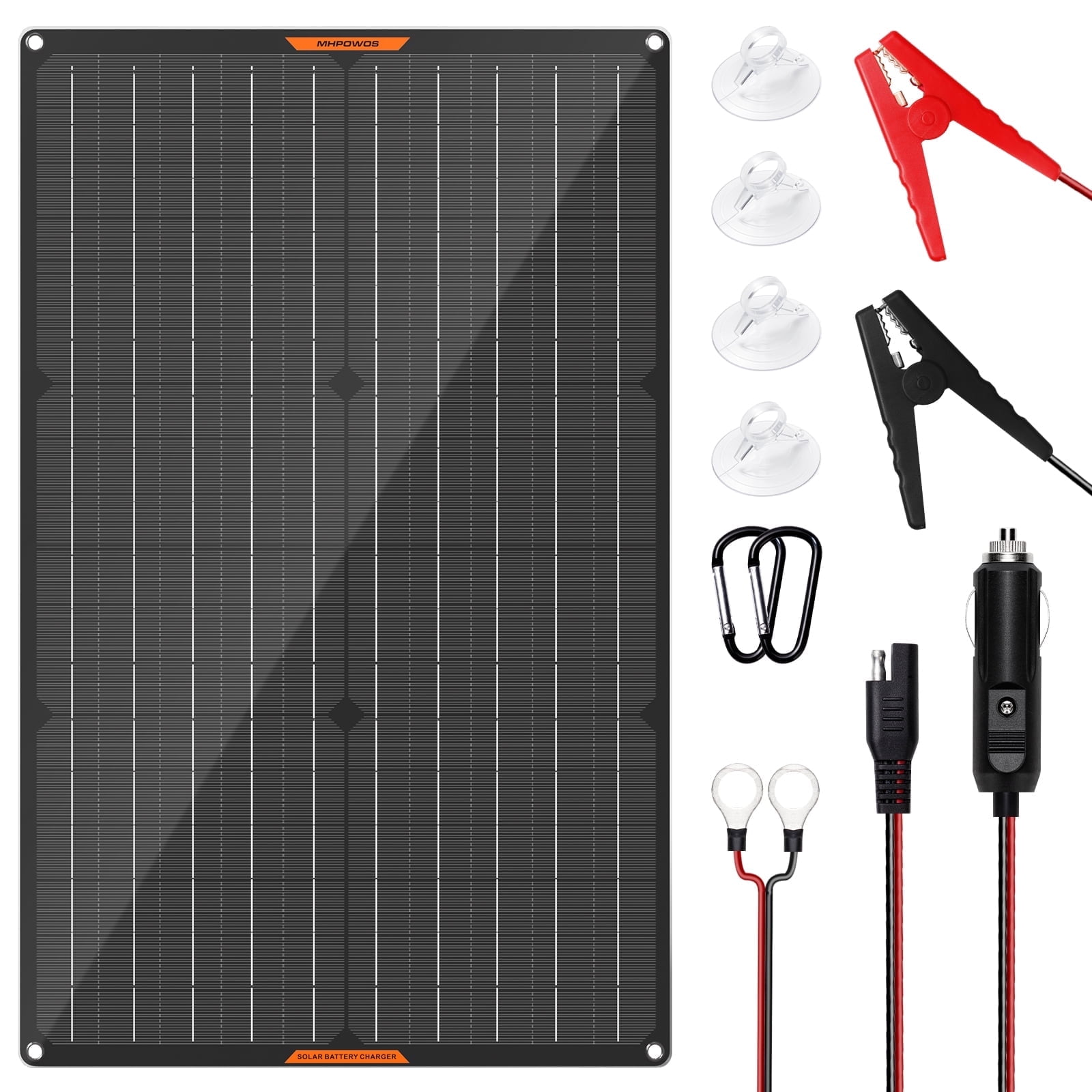 Kit Panneau Solaire 100 W TOPINCN – 23% Rendement, Contrôleur 10-50 A, USB-C Et DC, étanche IP67, Pour Camping-car Et Bateau