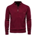 thumbnail image 1 of DPTALR Cardigan à Fermeture Éclair pour Homme, Col Montant, Tricoté, à Manches Longues, 1 of 4