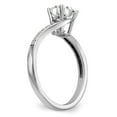 thumbnail image 5 of 14K White Gold Ring Band Engagement Diamond, Lab Grown Round, 5 of 5