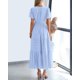 thumbnail image 3 of Vestido casual BTFBM para mujer, verano 2025, cuello en V y cintura elástica, 3 of 6
