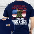 thumbnail image 4 of FLAGWIX Veteran Don't Thank Me Thank My Bother Who Never Comeback T-Shirt MLN3114TS - Father's Day, Gifts For Men, Husband Gifts, Mens T-shirts, Menswear, America T-Shirt, 4th of July T-Shirt, 4 of 6