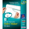 "Avery Big Tab Index Maker Clear Label Divider - 8 Tab[s]/set - 8.50"" X 11"" - 8 / Set - White Divider - White Tab (AVE11491)"