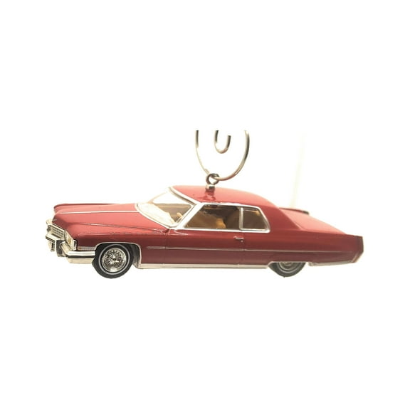 Christmas Ornament for 1973 Cadillac Coupe Deville Red