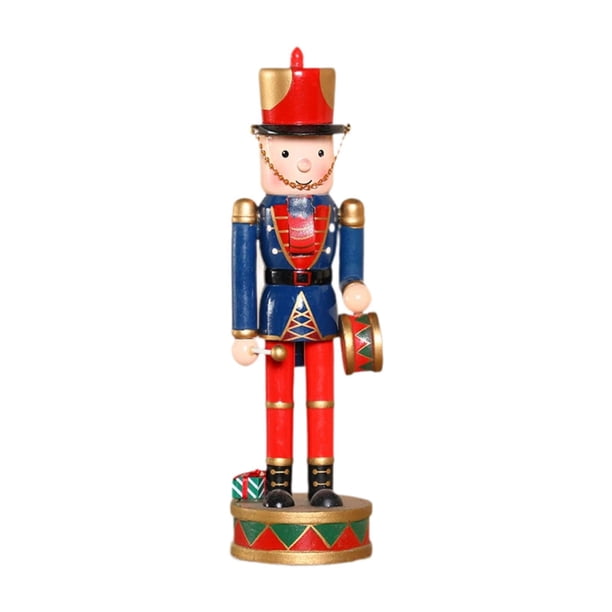 Figuras navideñas de madera de 11,81 pulgadas para decoración de festivales y oficinas. Estilo B