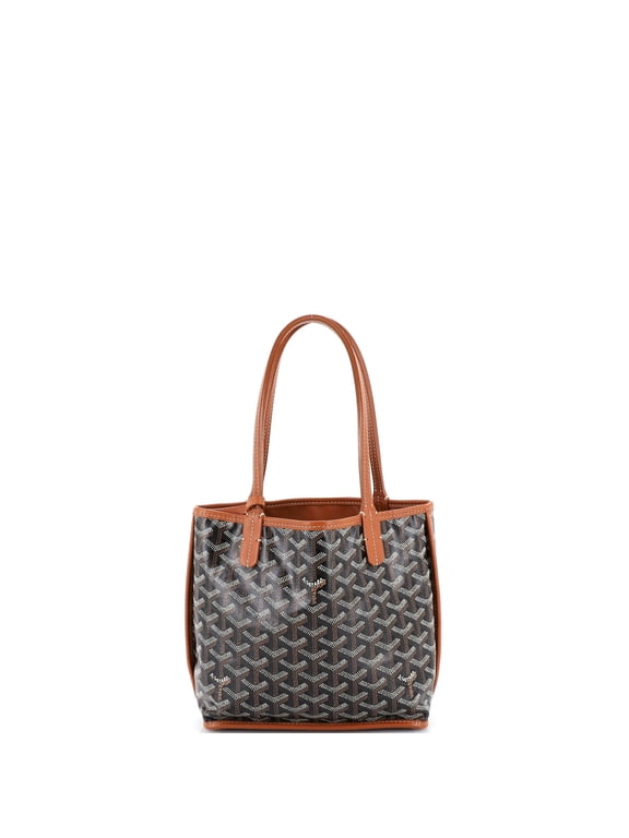 Pre-Owned Anjou Reversible Tote Coated Canvas Mini By Rebag