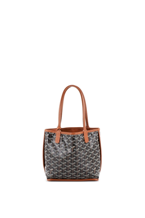 Pre-Owned Anjou Reversible Tote Coated Canvas Mini By Rebag