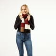 thumbnail image 2 of Tickled Pink Women's McCallister Acrylic Multi-Color Oblong Scarf Dark Measures 69 x 12.5, 2 of 2